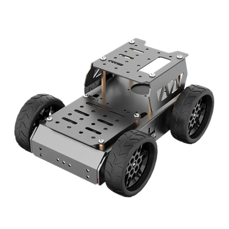 Diy Robot Electronics Kit - Czterokołowy wózek elektryczny z aluminiową ramą