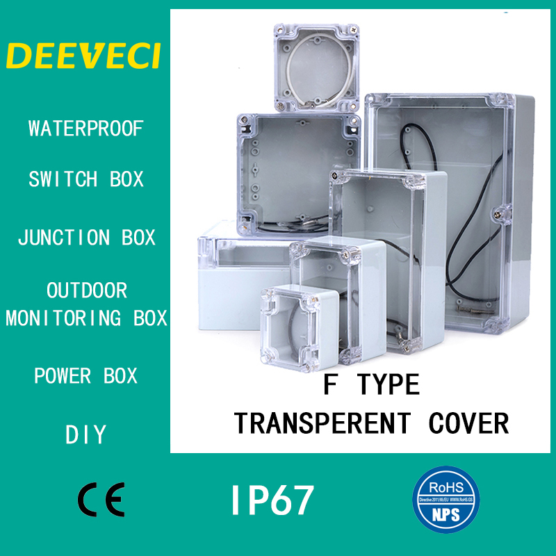 Diy Electronics Housing - Przezroczysta wodoodporna obudowa zewnętrzna Plastikowe pudełko