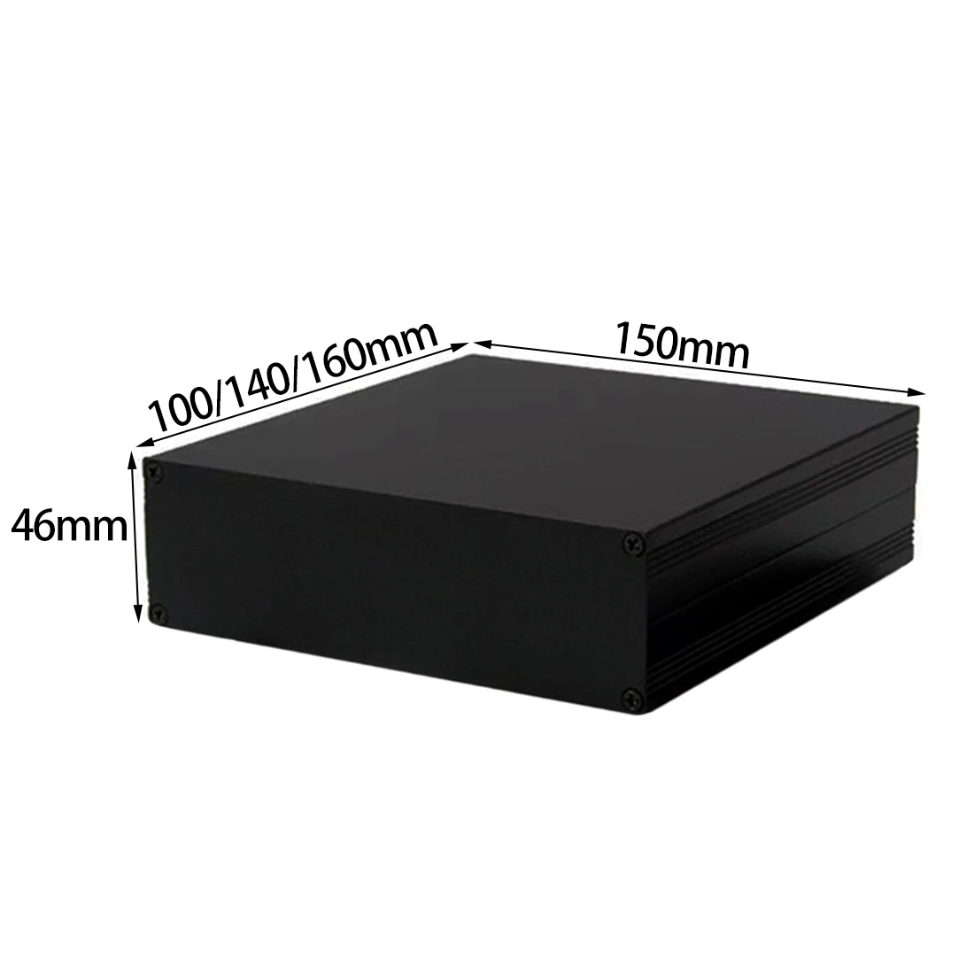 Diy Electronics Housing - Aluminiowa obudowa 150*46*100/140/160mm wodoodporna skrzynka dzielona