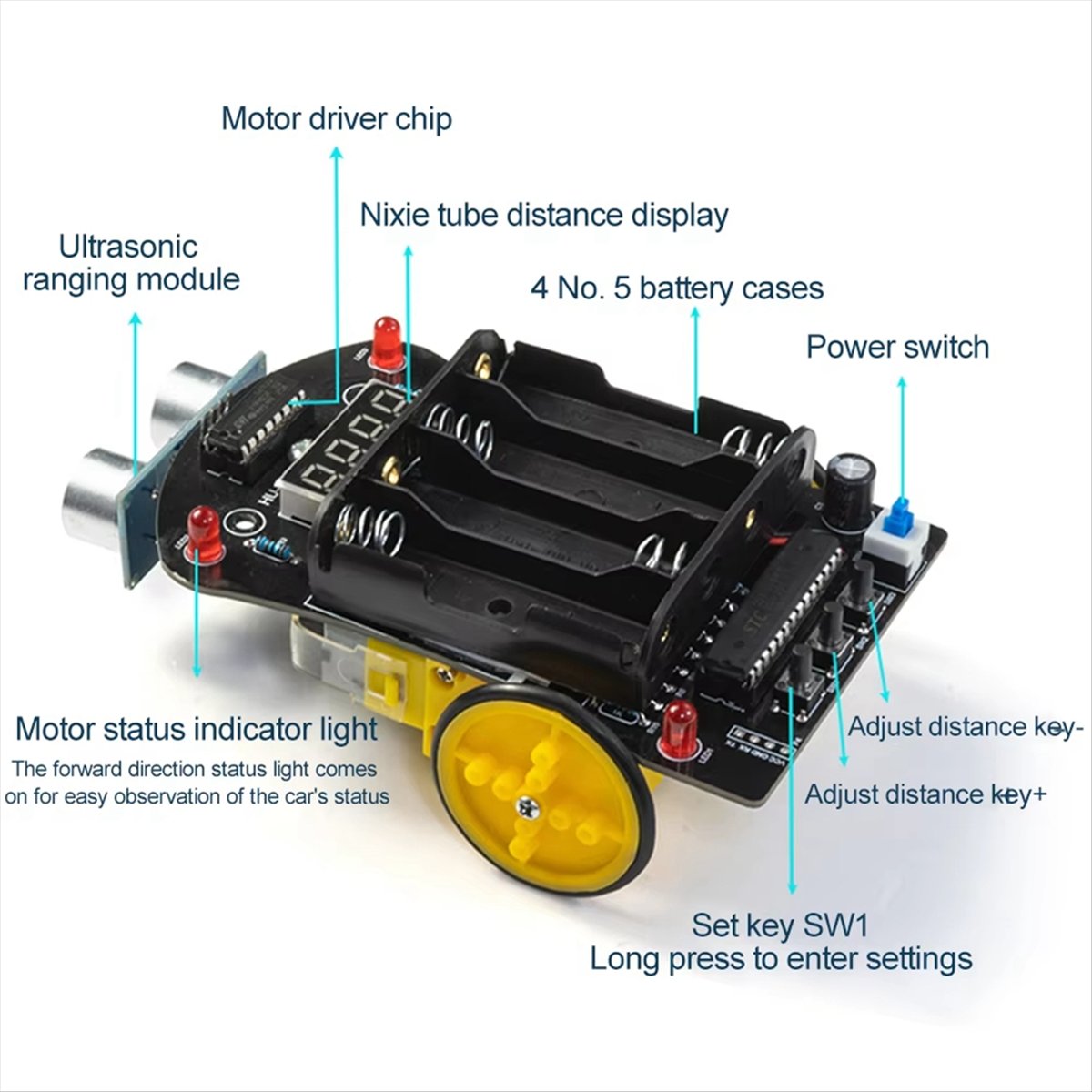 Diy Robot Electronics Kit - A40I Zestaw elektroniczny do samodzielnego montażu