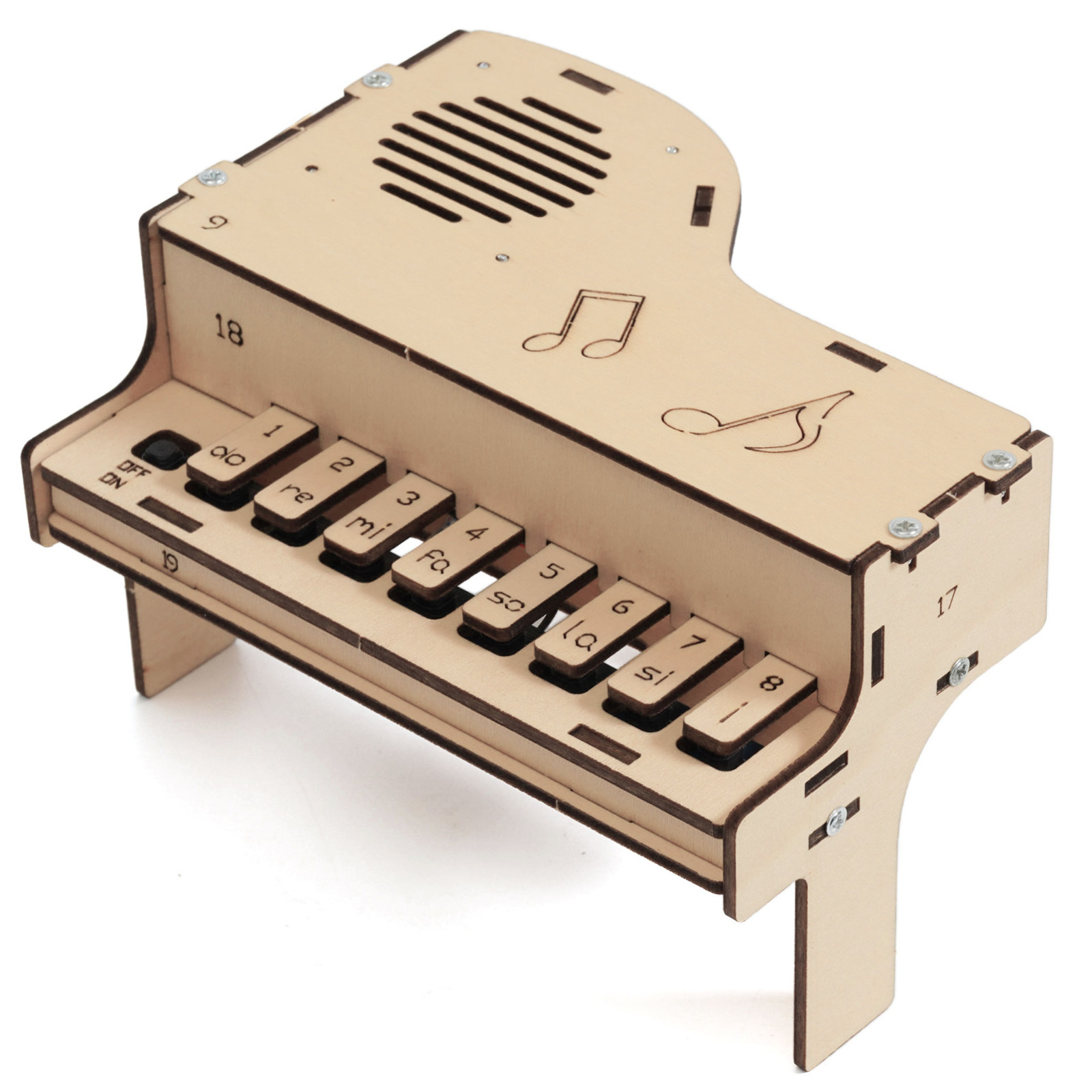 DIY drewniany model fortepianu – Diy Electronics Toys recenzja i cena