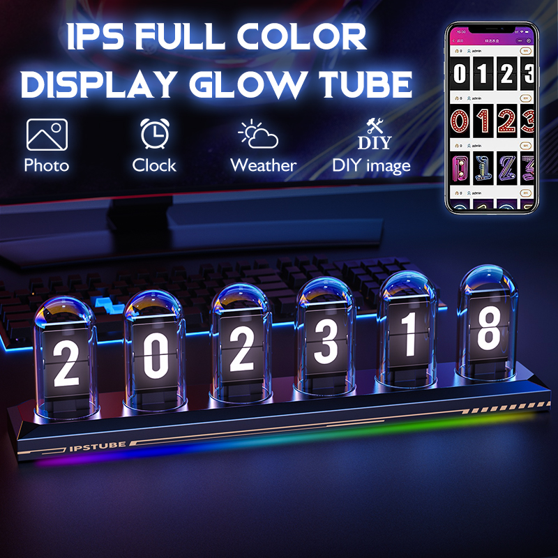 RGB Glow Tube Clock DIY IPS Co – Diy Analog Electronics recenzja i cena