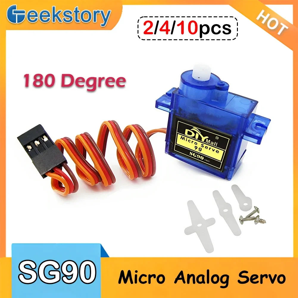 2/4/10szt SG90 Serwomotor 9G M – Servo Motor Sg90 recenzja i cena