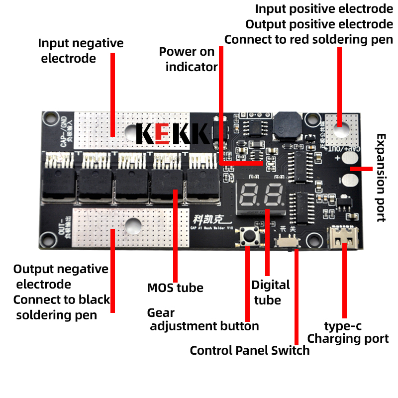 K6 mały przenośny przenośny DI – Diy Electronics Spot Welder recenzja i cena