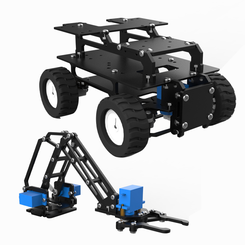Akrylowy podwozie robotyczne 4 – Diy Robot Electronics Kit recenzja i cena