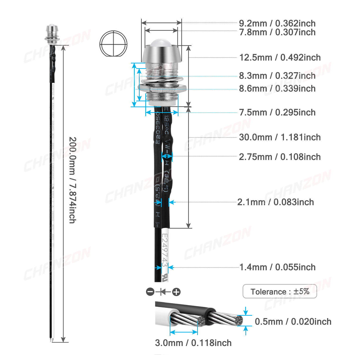 5mm Zestaw LED z okablowaniem  – Diy Electronics Holder recenzja i cena