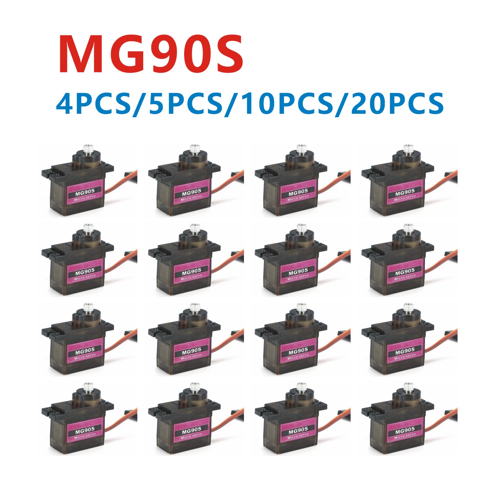 4/5/10/20 sztuk MG90S Metal Ge – Servo Motor Sg90 recenzja i cena