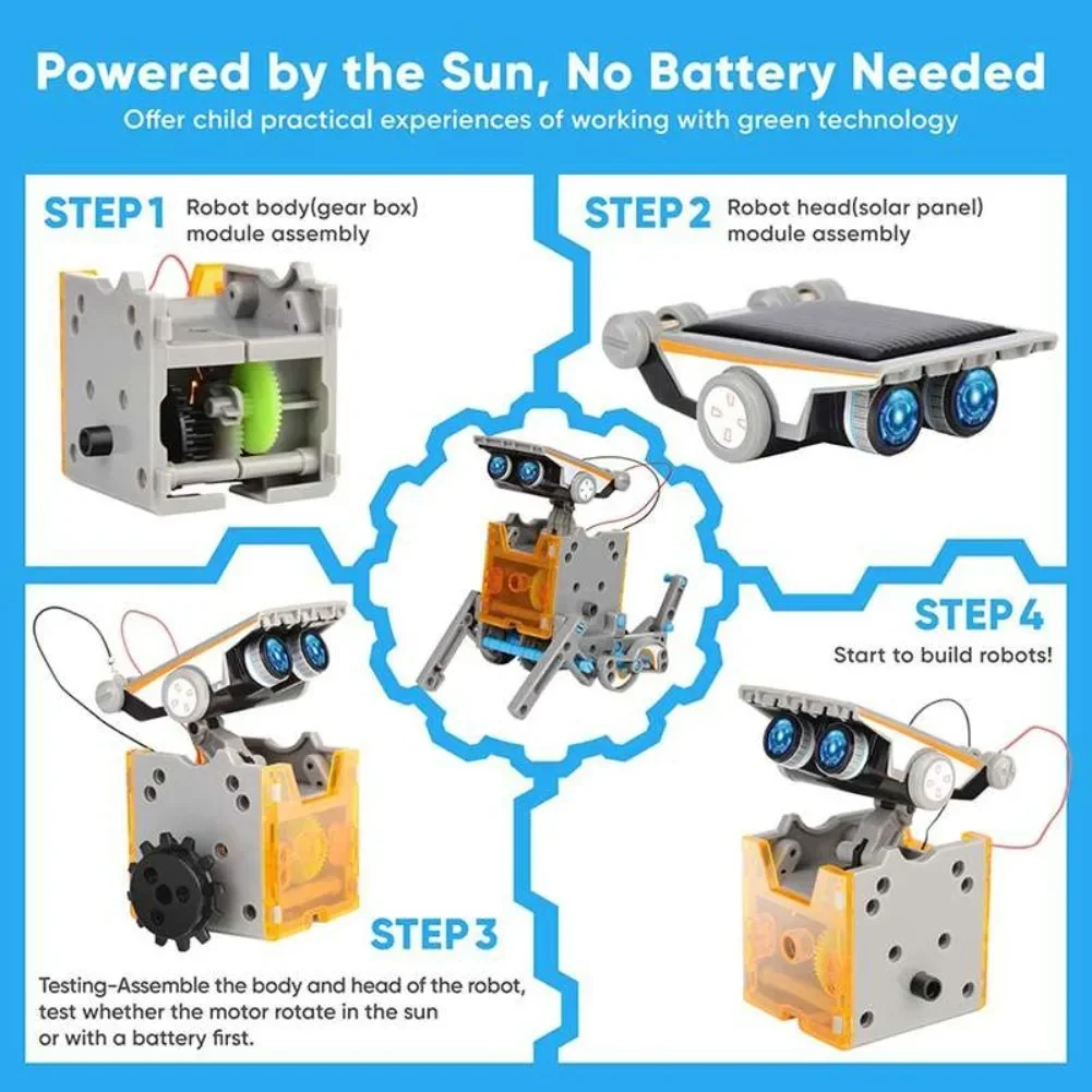 13 w 1 Robot zasilany energią  – Diy Electronics Com recenzja i cena